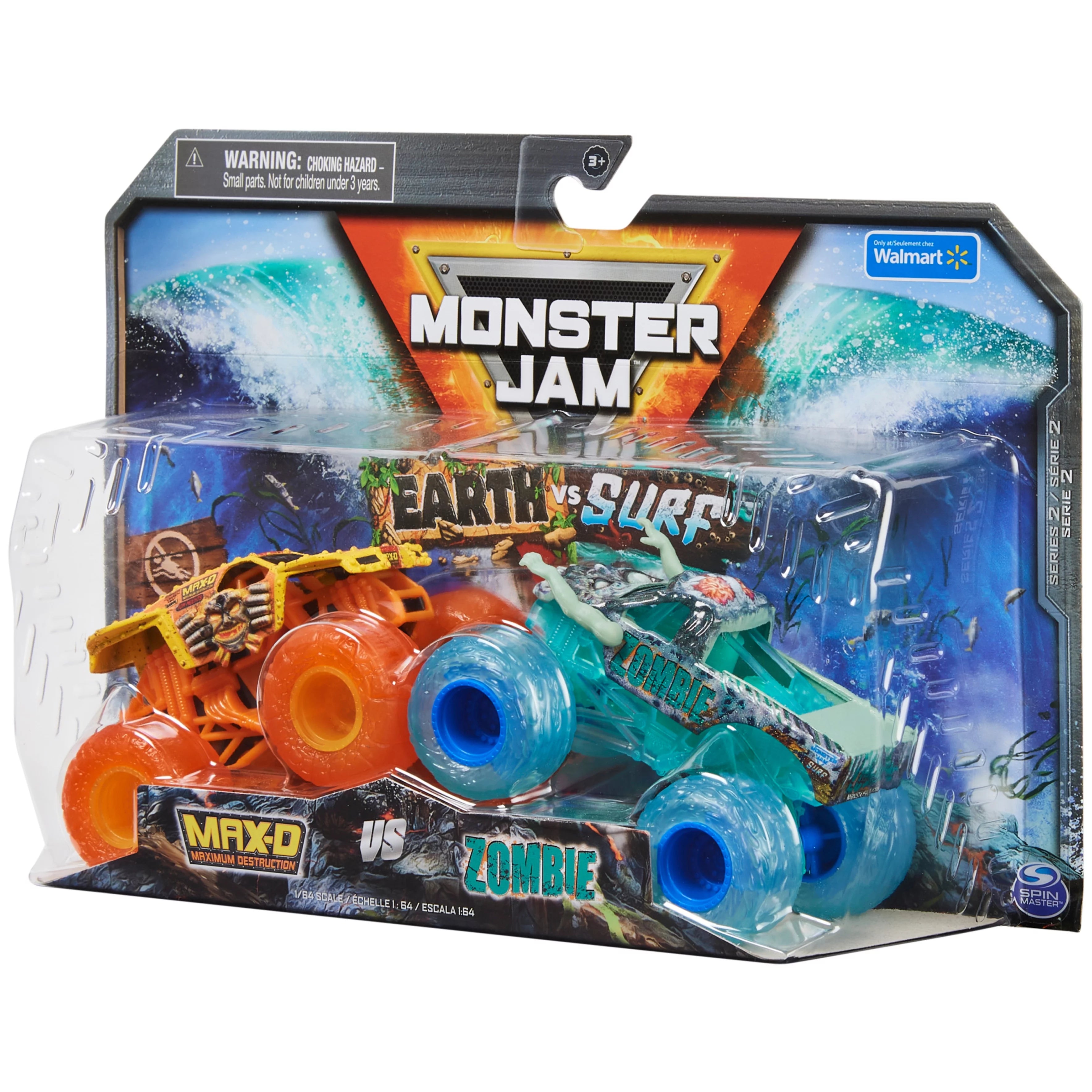 Die-Cast Monster Trucks 1:64 Scale for Kids Ages 3+ L538775