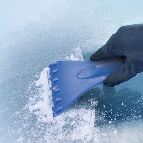 4-in-1 Telescoping Scratch-Free Snow Broom + Ice Scraper with LED Headlights G8259