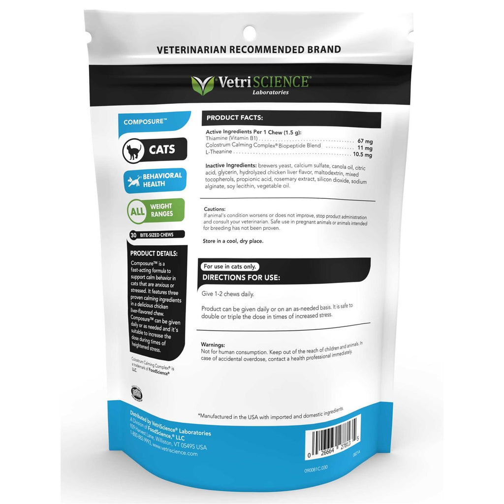 Composure Calming Supplement for Cats N3451