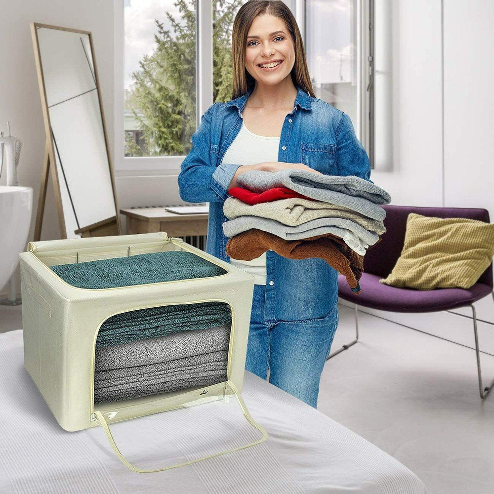 Stackable Clothes & Blanket Storage Bags - Underbed & Closet Organizer (2-Pack) M57322