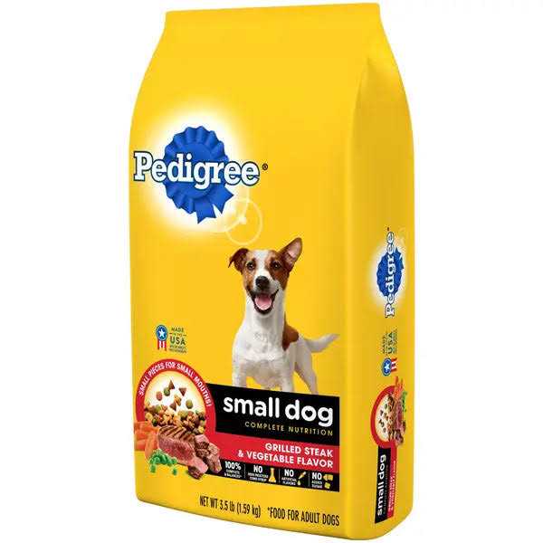 Grilled Steak & Vegetable Flavor Dry Dog Food for Small Adult Dogs T929