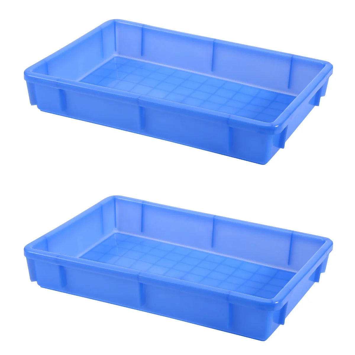 Plastic Warehouse Storage Box with Lids, 2-Pack D987894