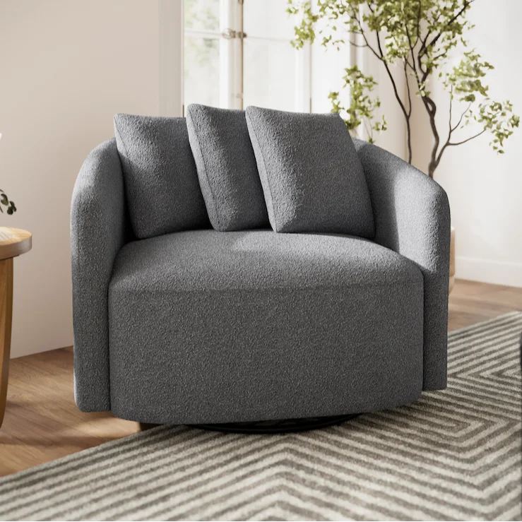 Beautiful Drew Chair by Drew Barrymore, Charcoal