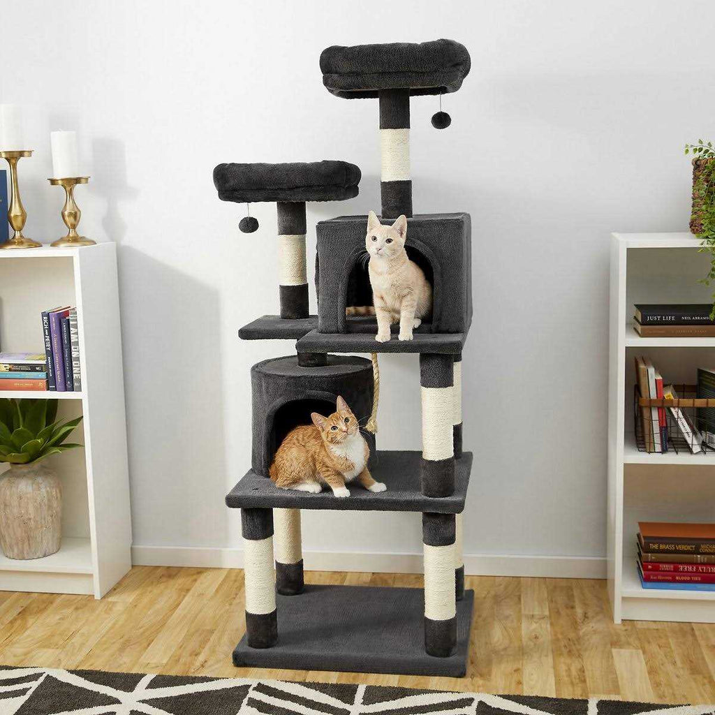 Faux Fur Cat Tree Condo I2914