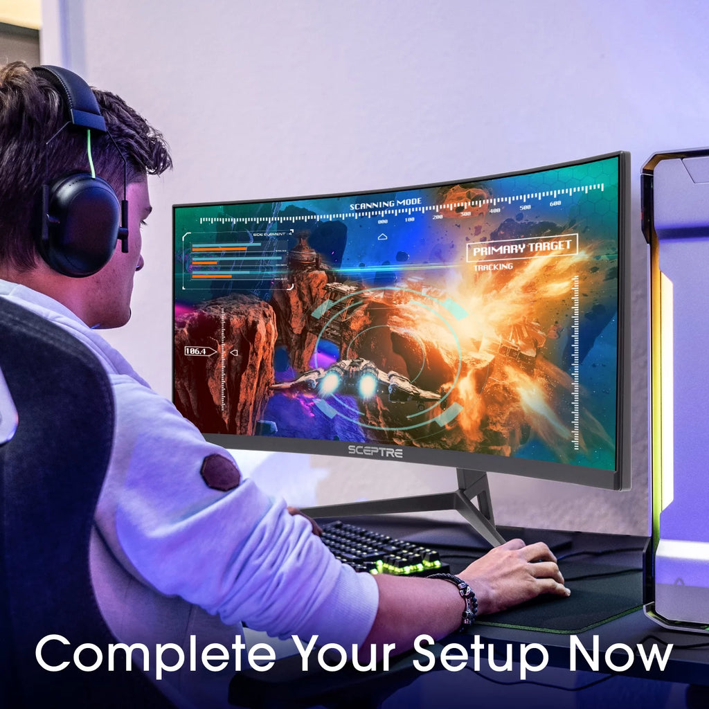 Curved 30" LED Monitor 2560 x 1080 200Hz VA V4916