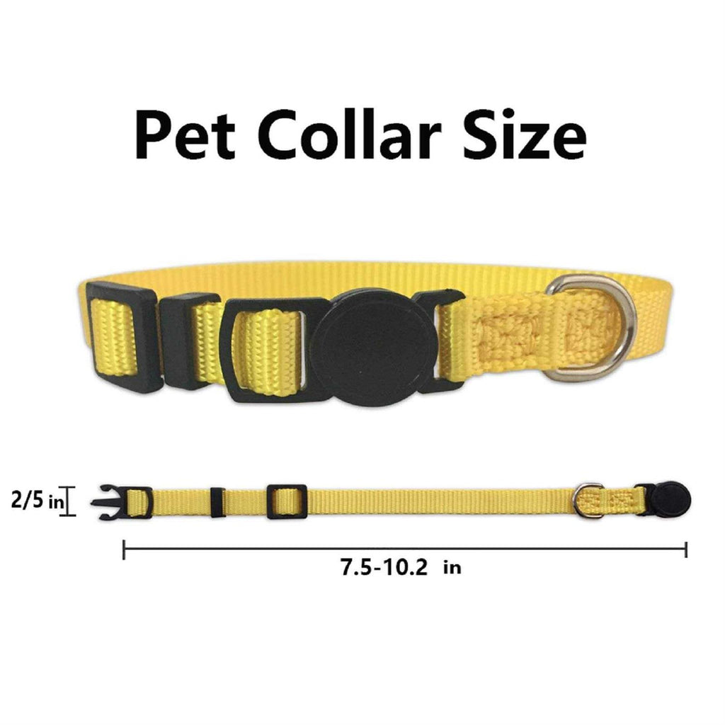 14PCS Soft Nylon Adjustable Breakaway Puppy ID Collars with Record Keeping Charts C48549