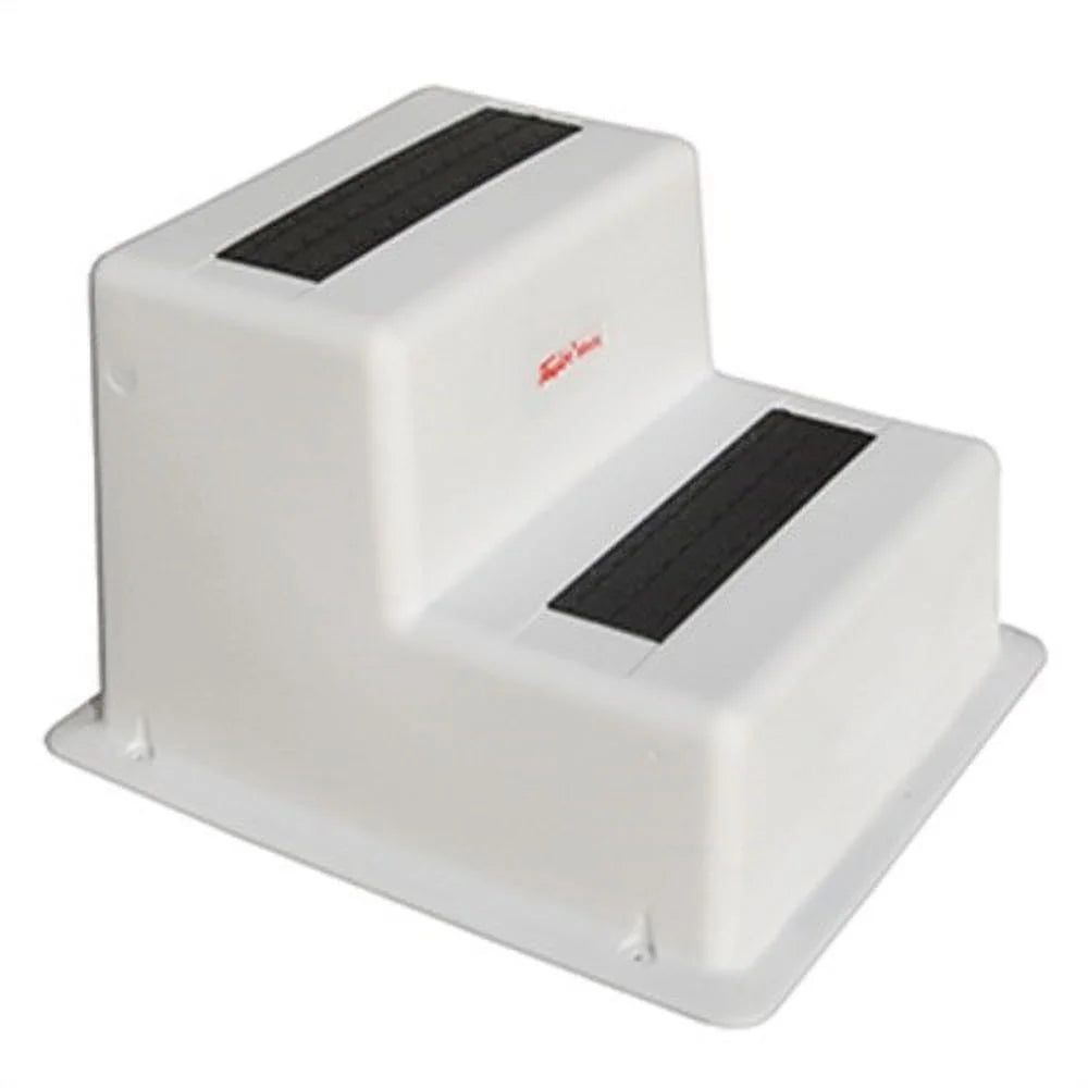 Dock Step, Double Tread, White M8360