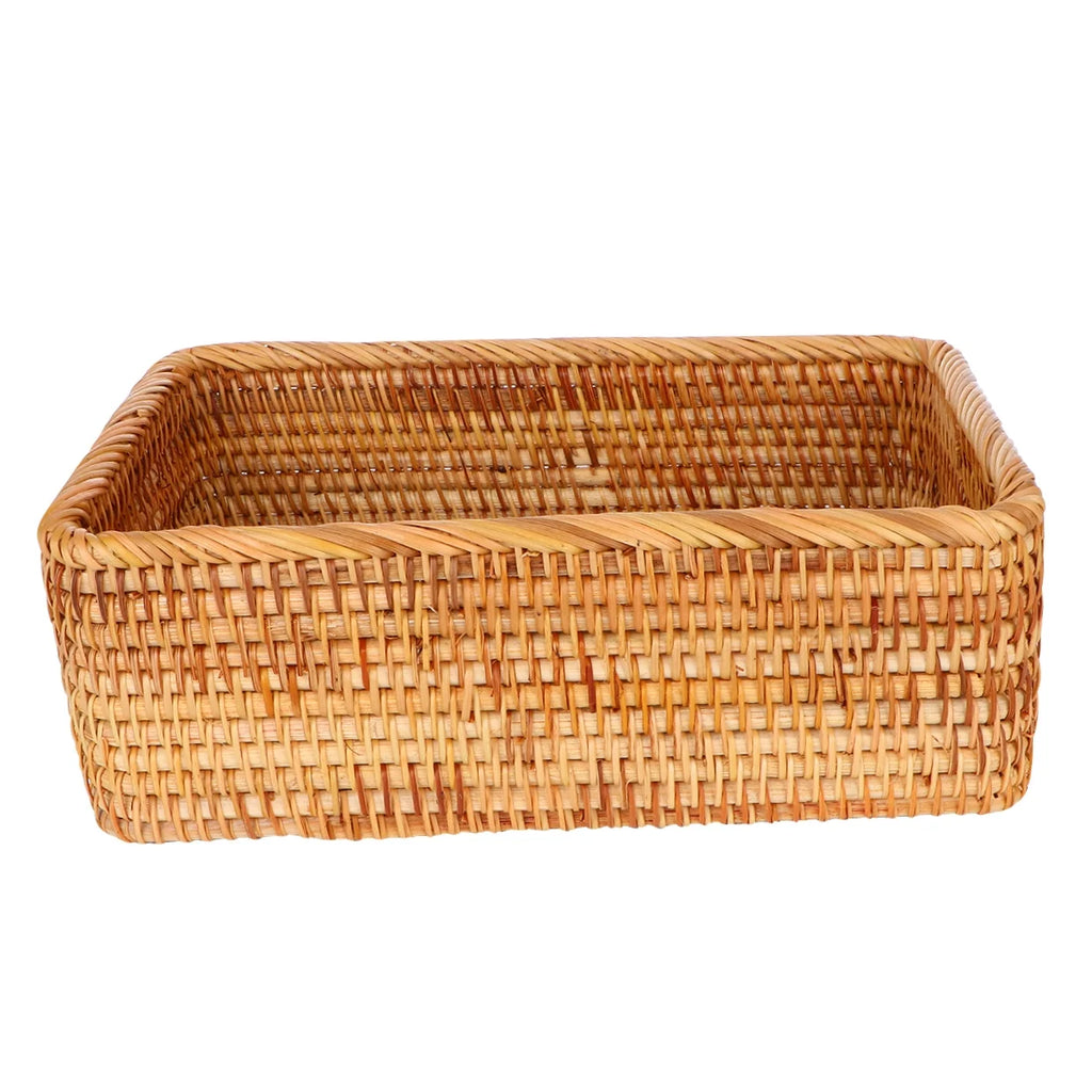 Wicker Basket with Lid Storage Box H65803