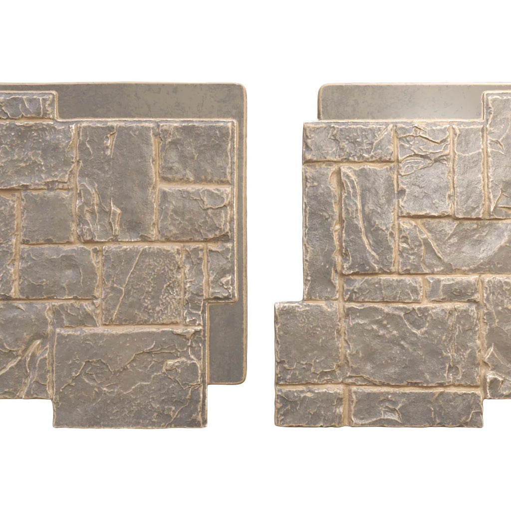 49"W x 24 1/2"H Stacked Stone Faux Siding Panel Z46794