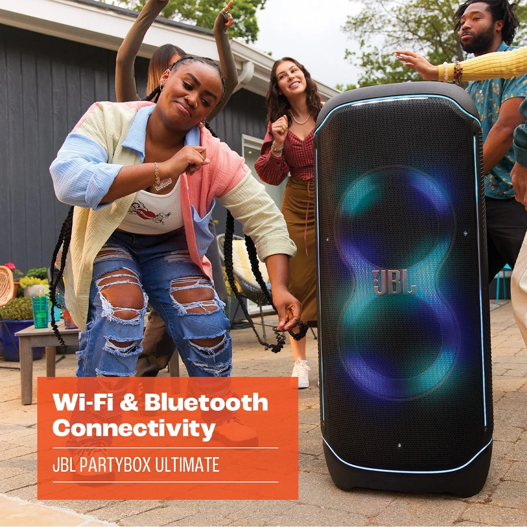 Waterproof Wi-Fi Party Speaker with Dolby Atmos and Lighting Effects Y426