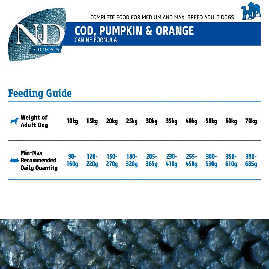 Cod Pumpkin & Orange Dry Dog Food X965675