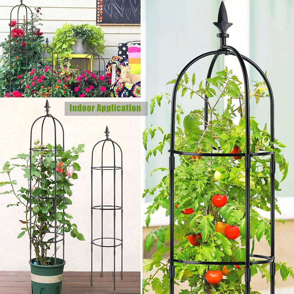 Garden Trellis 6ft Tall Plant Support for Climbing Vines and Flowers, 2 Pack V20590