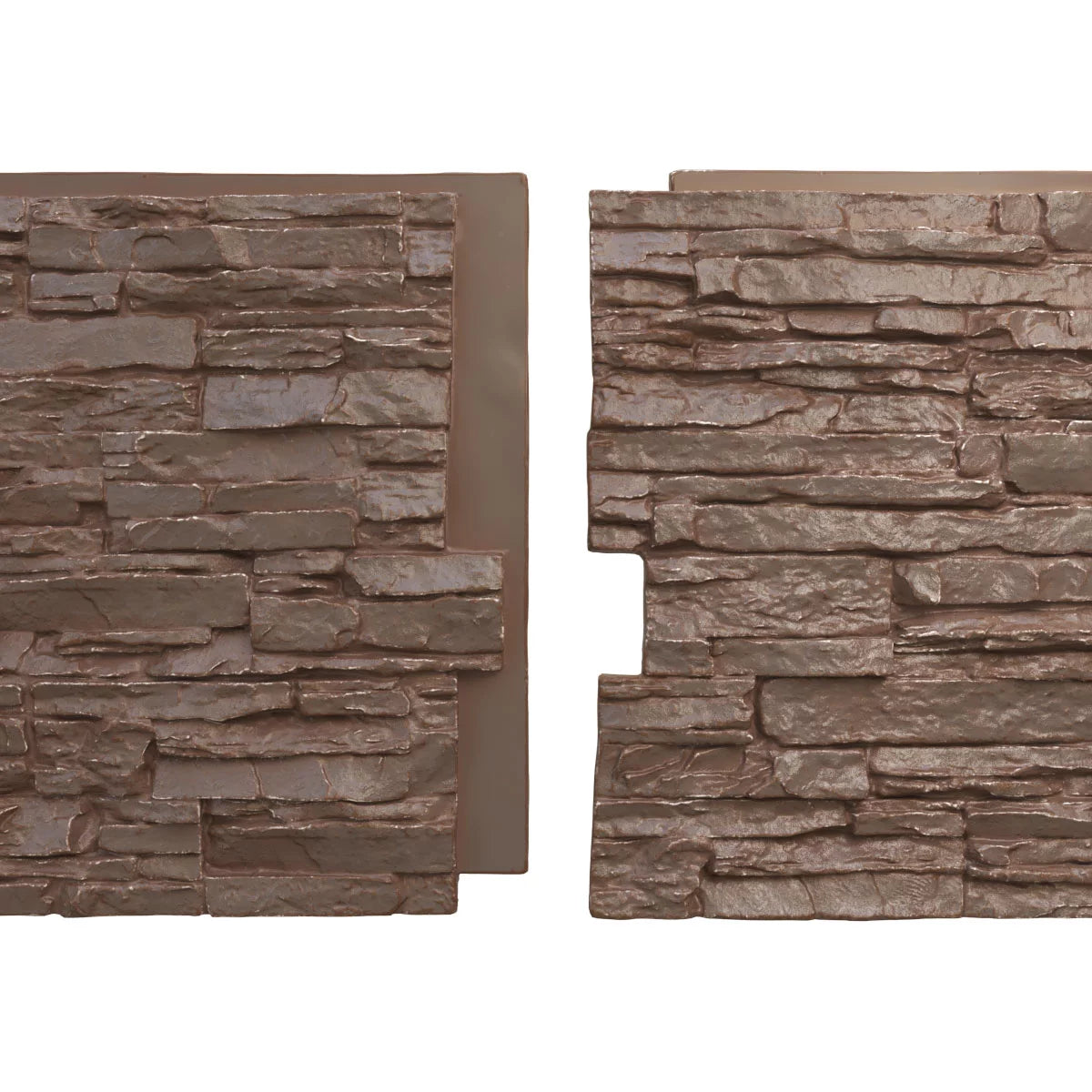 Stacked Stone Faux Siding Panel, Autumn Bronze O5784