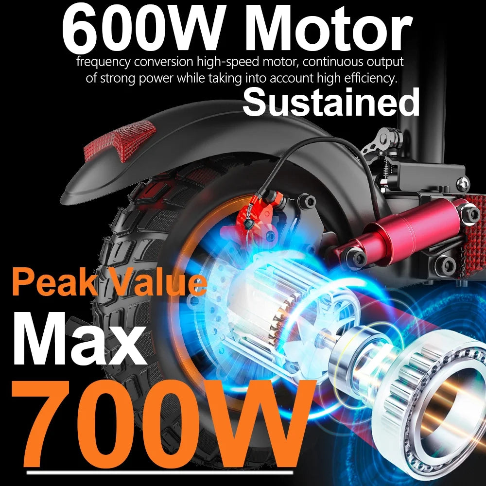 Electric Scooter 28 mph, 25 Miles Range, 700W, 10" Tires, Foldable A877022