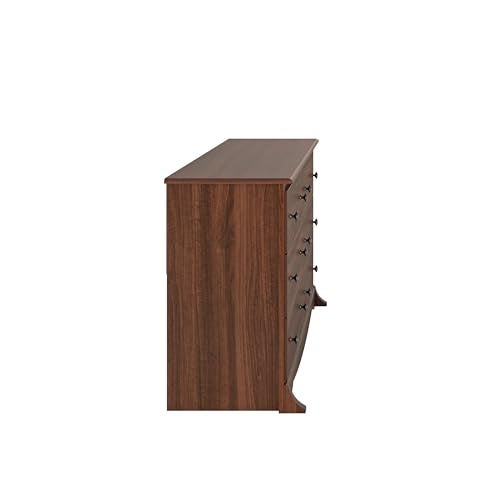 Rustic White Double Drawer Dresser with Nightstand B8769
