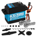 35KG High Torque Coreless Motor Servo Waterproof Metal Gear Digital and Stainless Steel Gear Servo with 25T Servo Arm for Robotic DIY,RC Car Angle 180 FT5330M