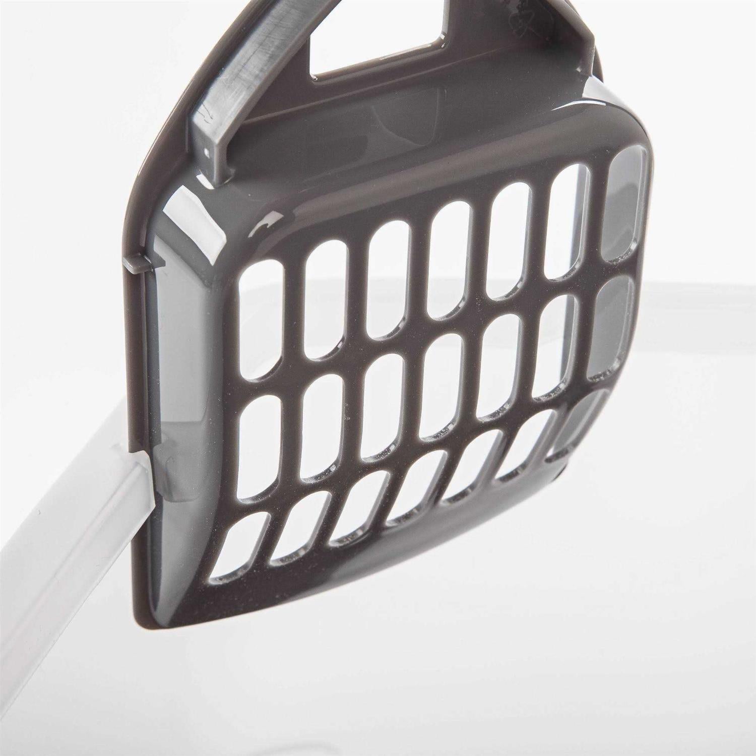 Open Top Cat Litter Box with Shield and Scoop X5139