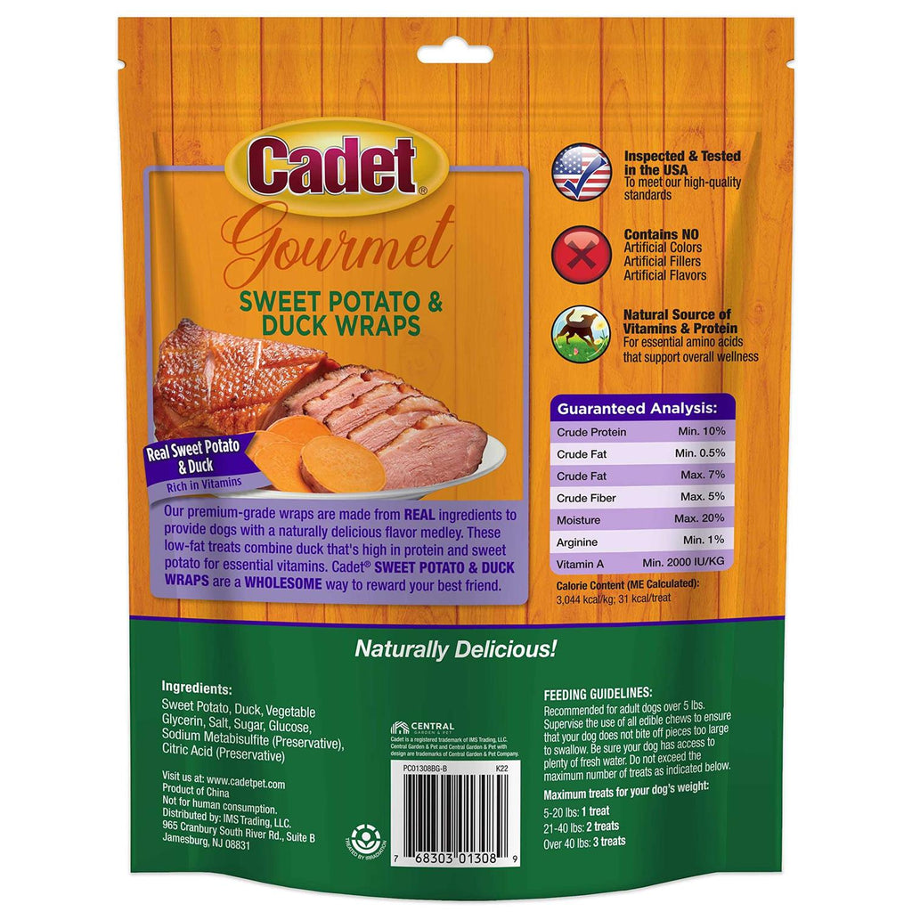 Sweet Potato & Duck Wraps Dog Treats W375271