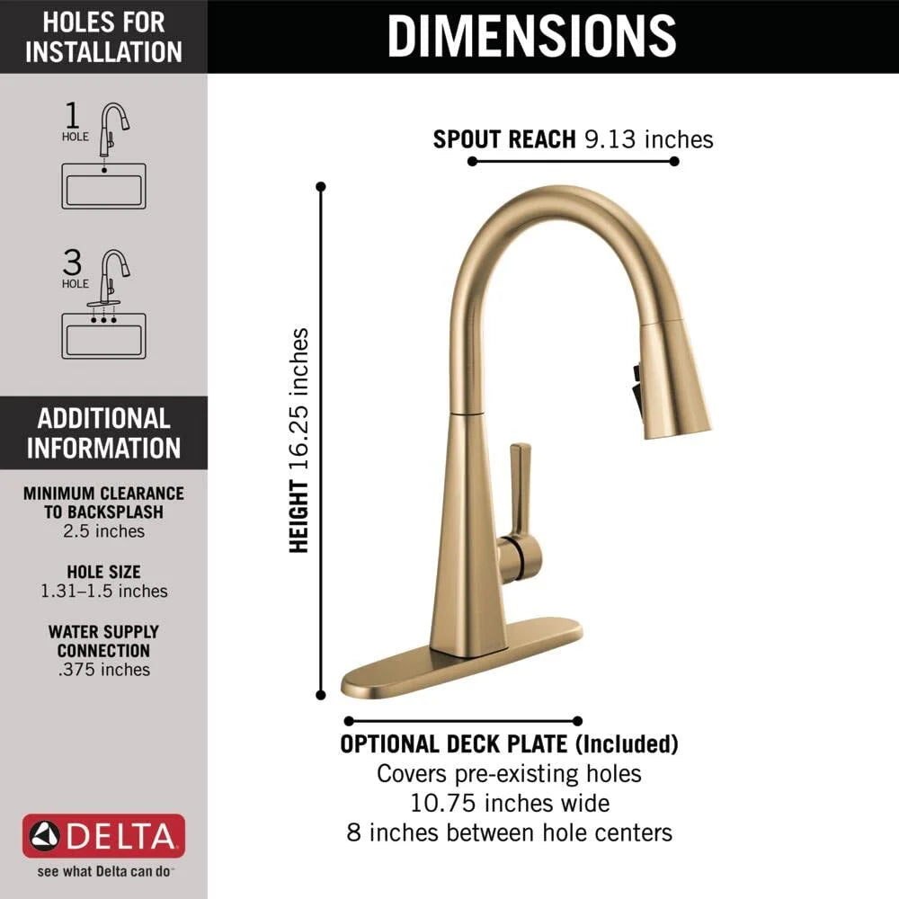 Single-Handle Pull-Down Kitchen Faucet, Bronze K273053