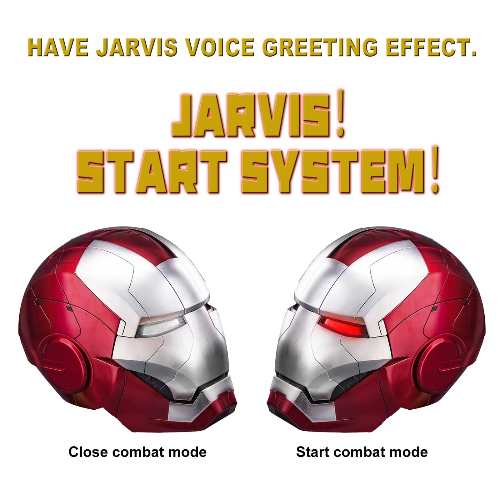 Iron Man Helmet Electronic Wearable Mask with LED Eyes W351