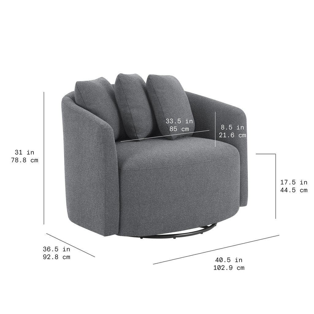 Charcoal Accent Chair A3207