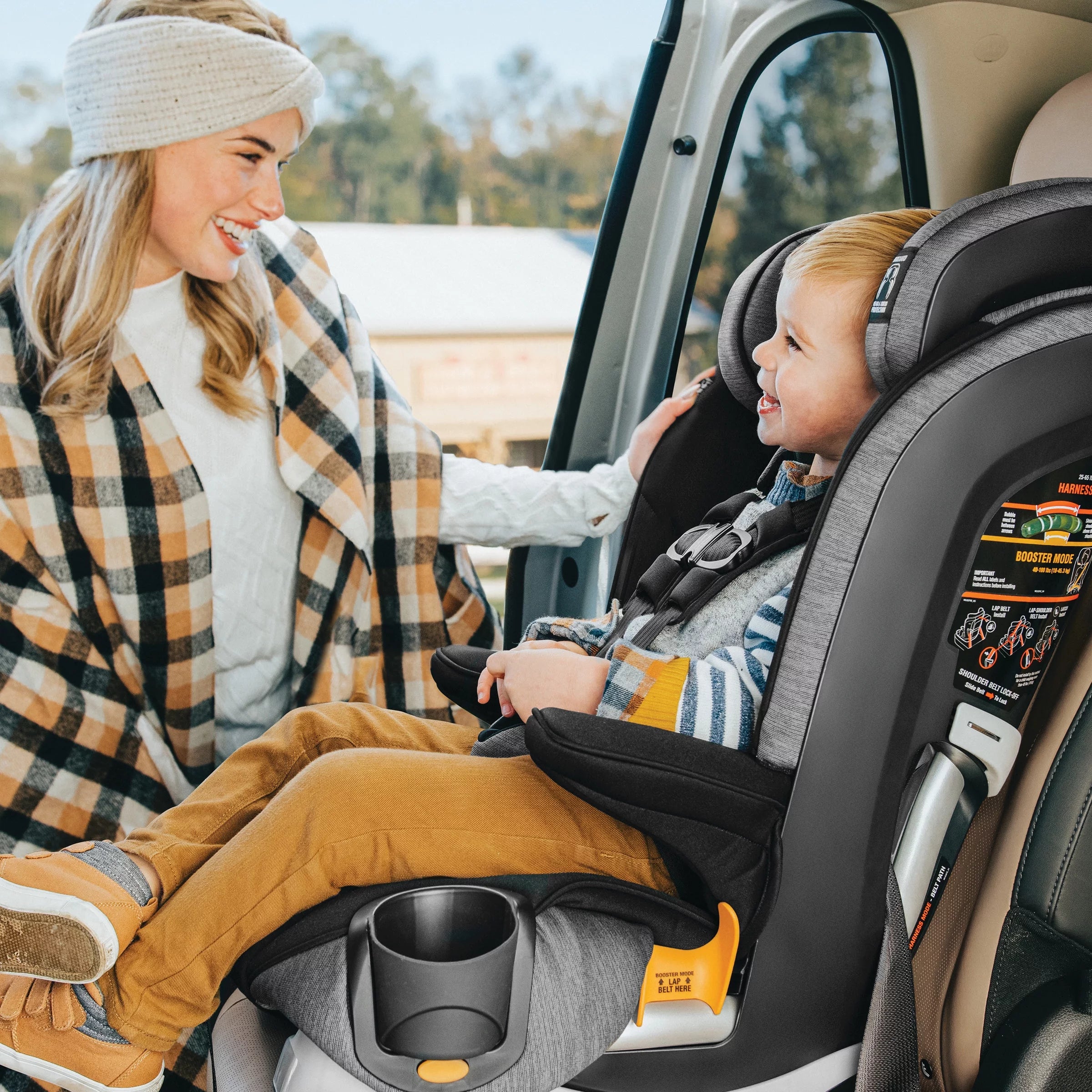 Harness + Booster Car Seat - Shadow (Black) I930260