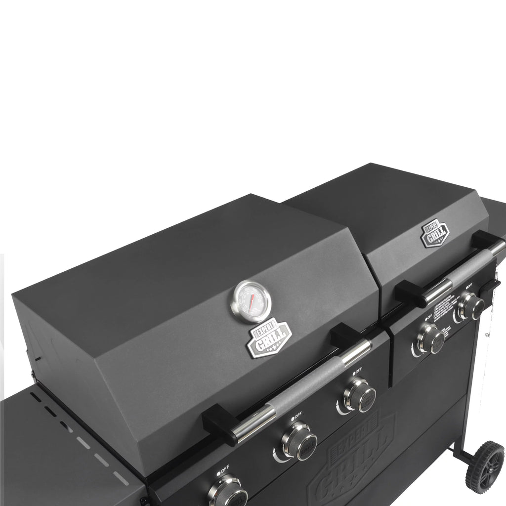 5 Burner Propane Gas Grill and Griddle, Black W571