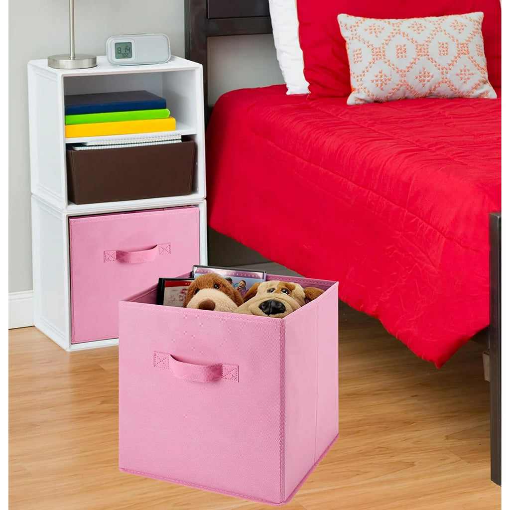 Foldable Laundry Storage Bins 6-Pack Collapsible Cube Organizers D72679