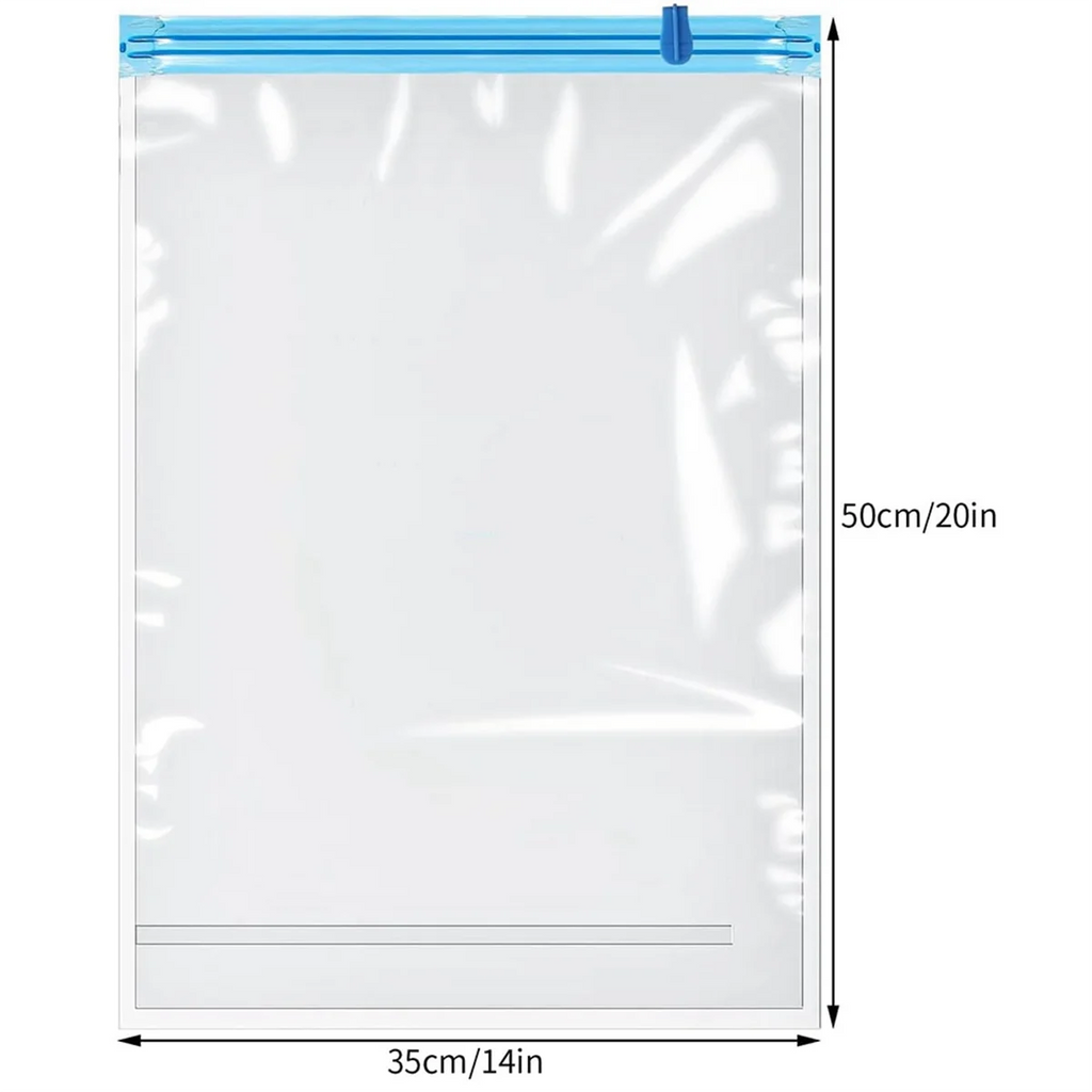 Reusable Roll Up Compression Bags for Travel, Medium Vacuum Storage M763035