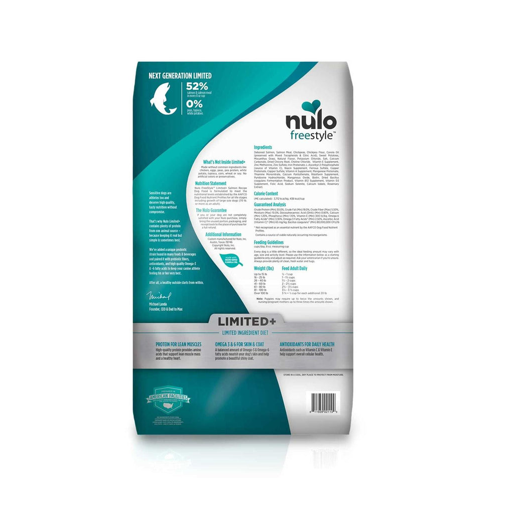 Grain-Free Salmon Recipe Dry Dog Food for Puppy & Adult L8534