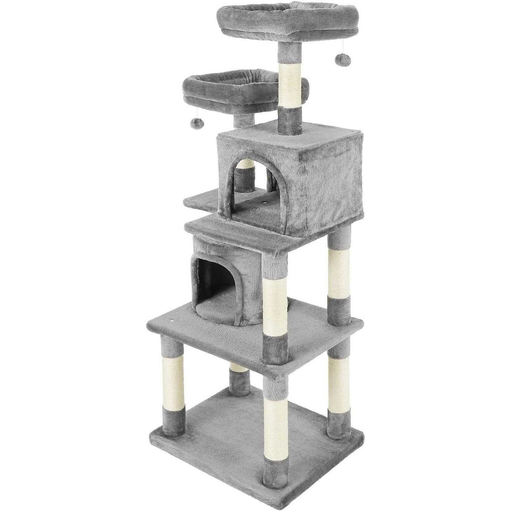 Faux Fur Cat Tree Condo I2914