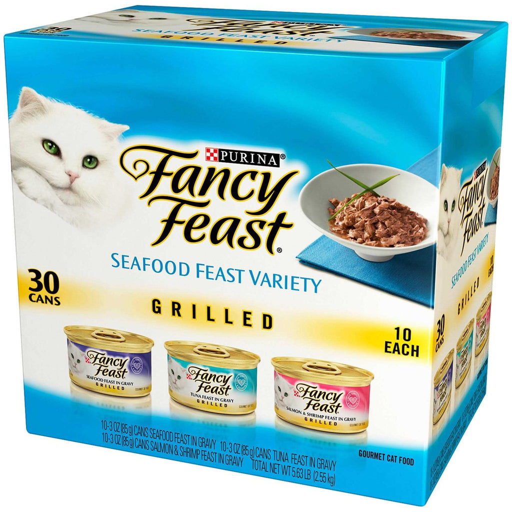 Wet Cat Food Variety Pack Seafood Grilled Collection S516