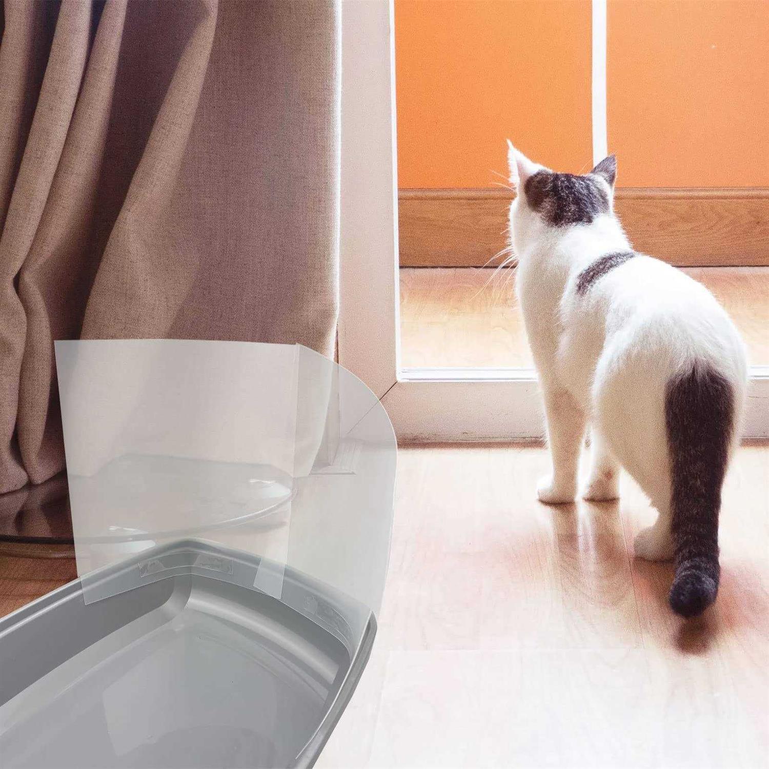 Cat Litter Box Pee Shields, 3 Pack, Easy Clean Anti-Splashing Z183
