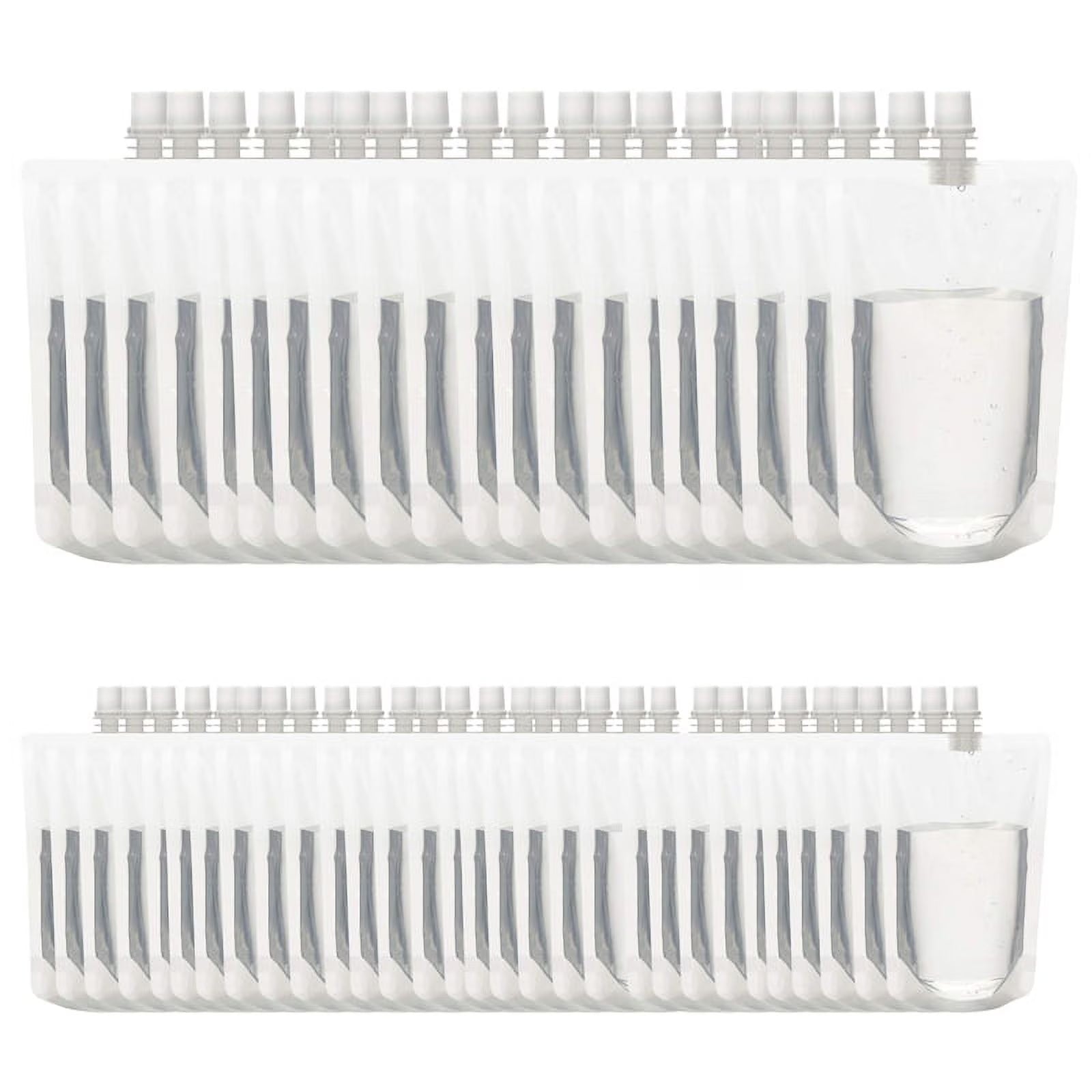 50PCS 100Ml Liquid Stand Bag Leak Proof Drink Packaging Bag Spout Pouch for Beverage Juice Milk Coffee Storage