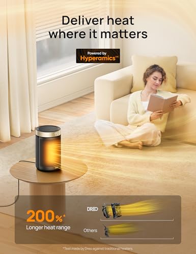 Portable Space Heater for Indoor Use with Thermostat and Remote C266