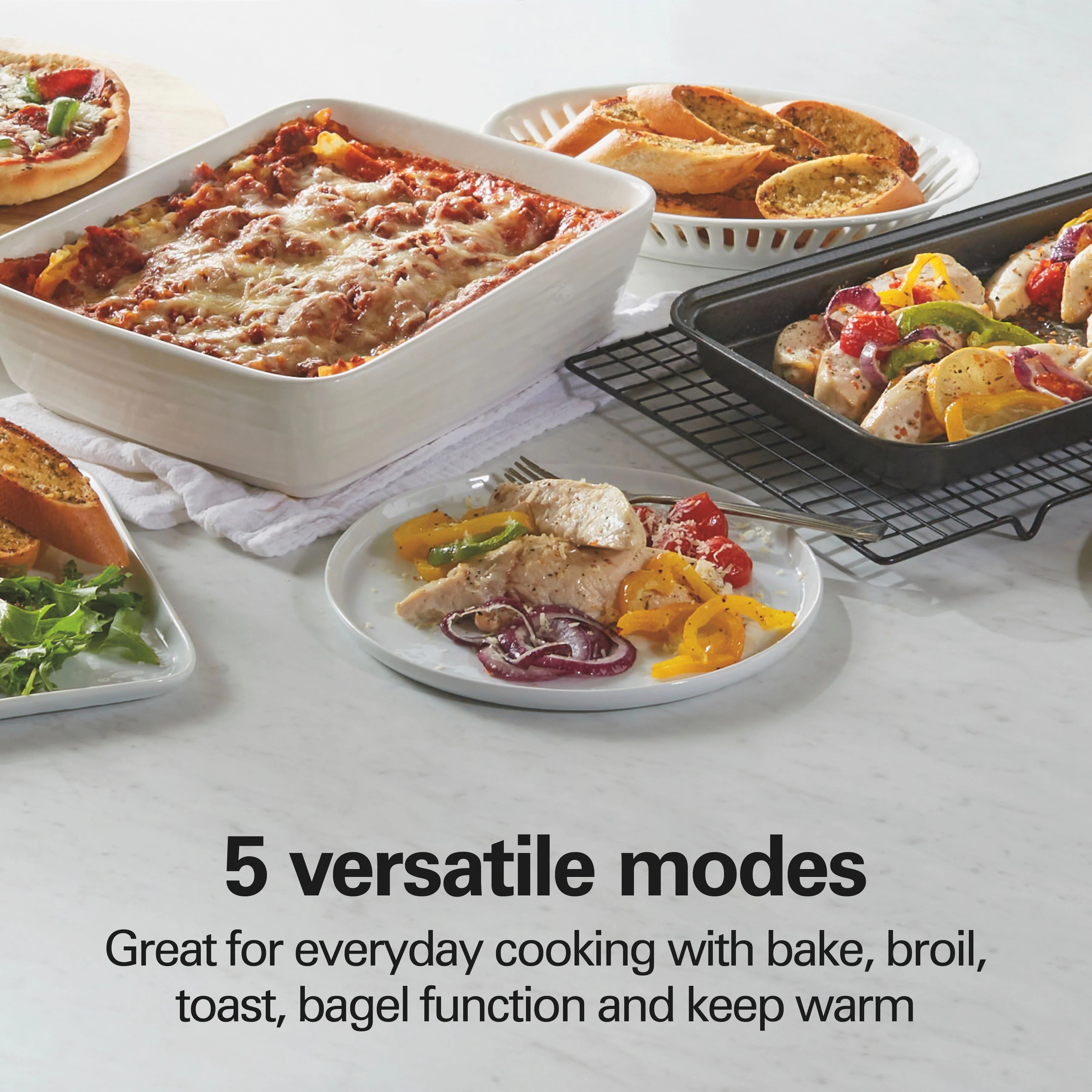 Toaster Oven, Black with Gray Accents Q18407