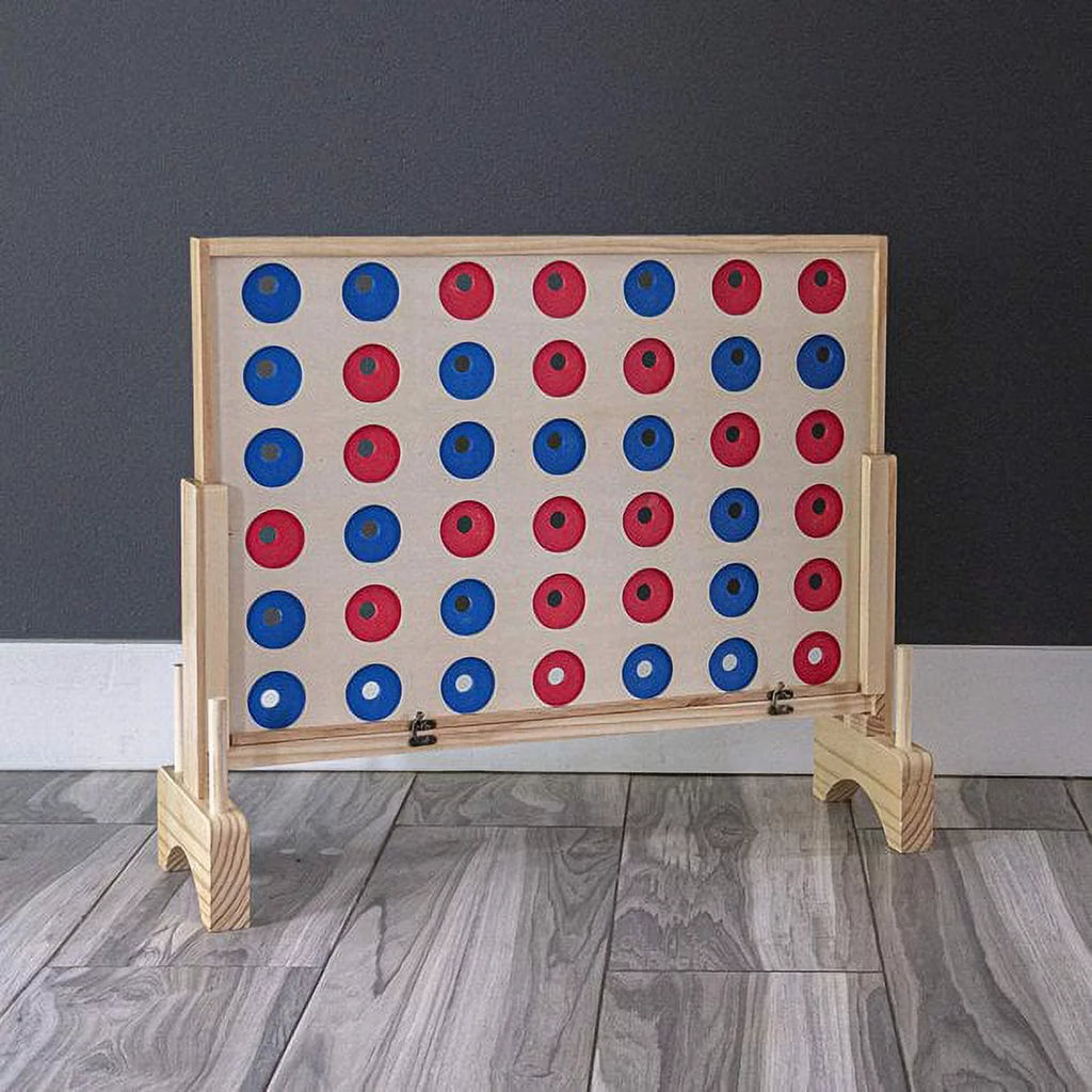 Giant Connect 4 Game - 4 in A Row Wooden Family Game Indoor/Outdoor Use J122