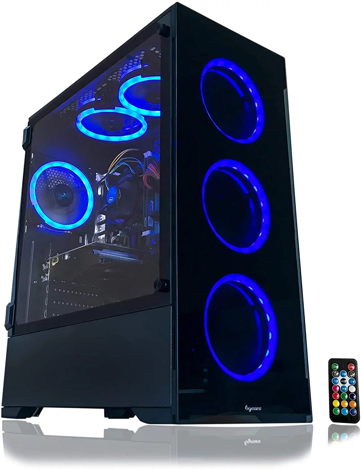 Gaming PC Desktop Computer Intel 3.70GHz 16GB RAM 512GB SSD WiFi RX 580 8GB Windows 11 RGB I59394