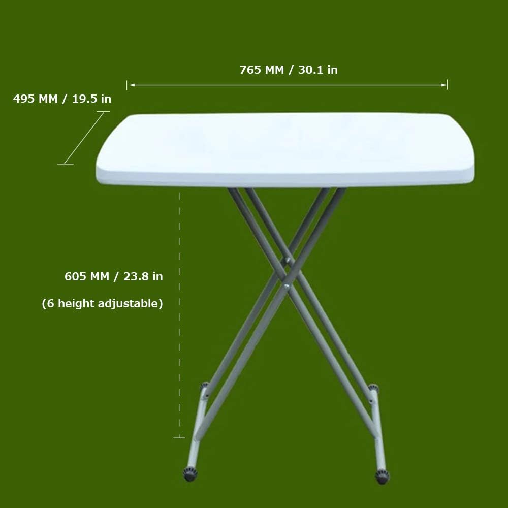 Lightweight Folding Table for Small Spaces, White G6180