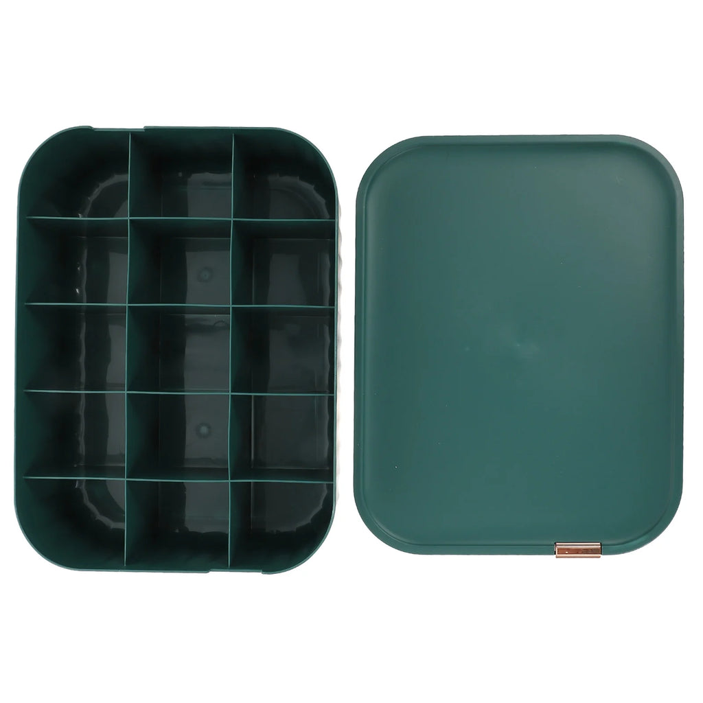 Underwear Drawer Storage Organizer Bin Box Green H647