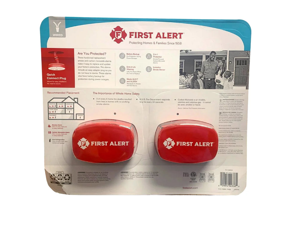 Hardwired Smoke & Carbon Monoxide Detector 2-Pack B968
