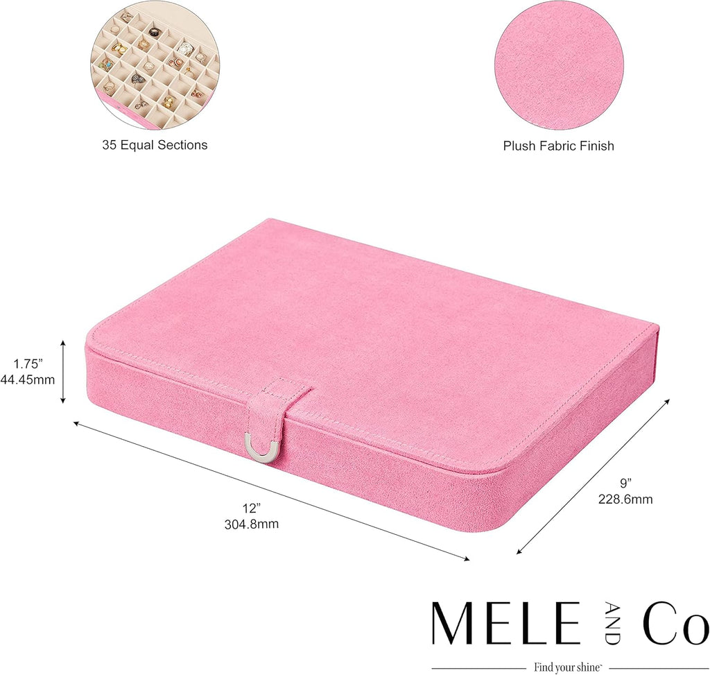 Plush Jewelry Box with Ring and Earring Organizer K8513