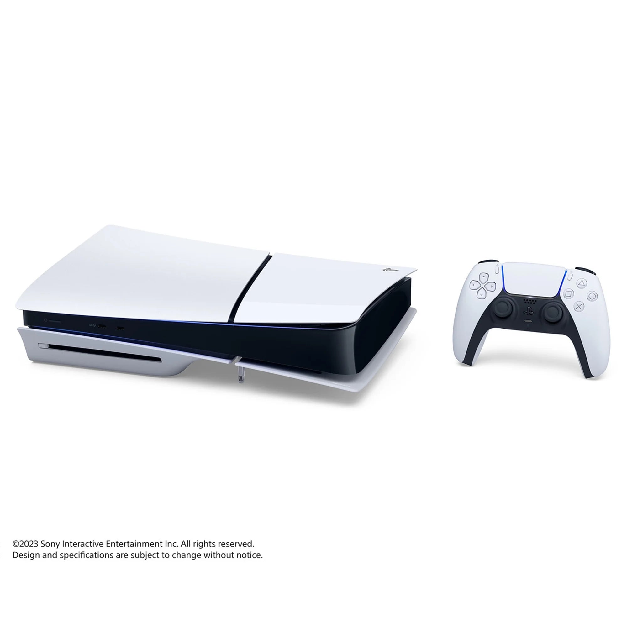 PS5 Slim Disc Edition 1TB Gaming Console with Spider-Man 2 Bundle and Controller Charger O60381