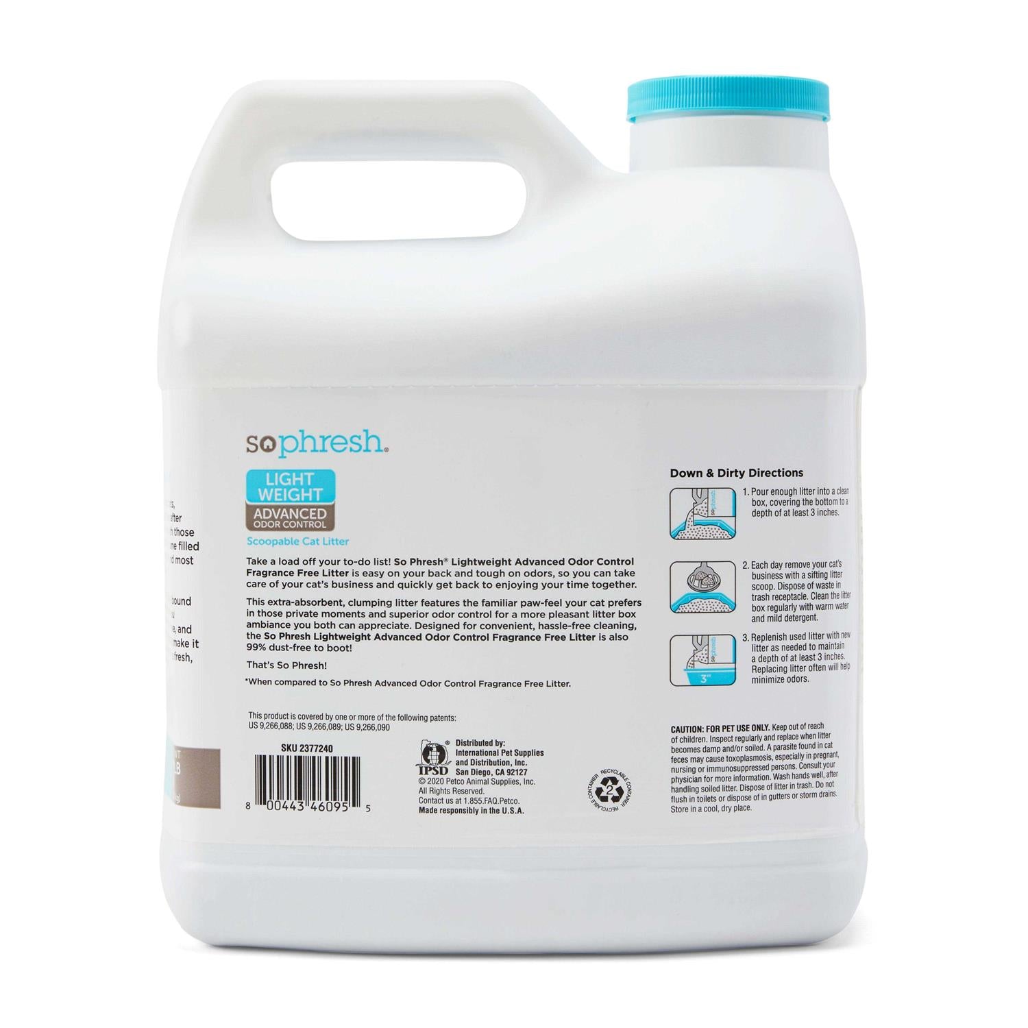Lightweight Advanced Odor Control Cat Litter M5889