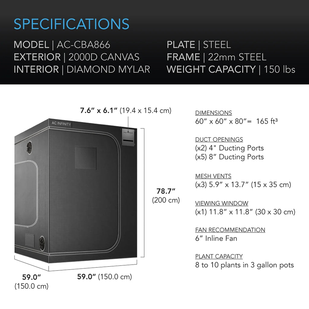Grow Tent 5x5 for Indoor Hydroponics B6574