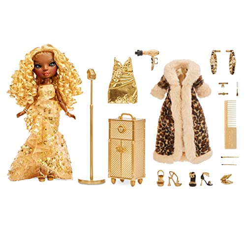 Posable Fashion Doll with 2 Designer Outfits and Vanity Playset H165