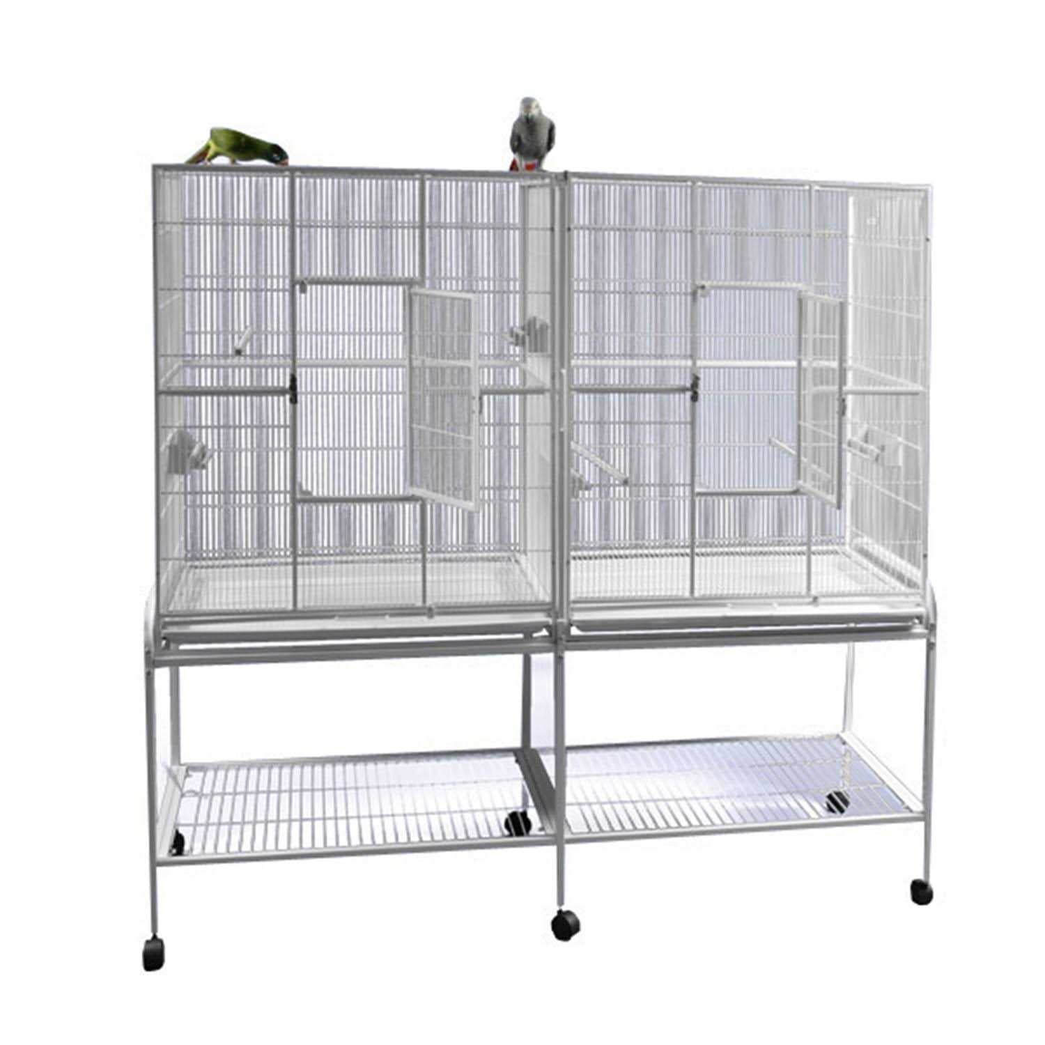 Double Flight Cage with Divider H435