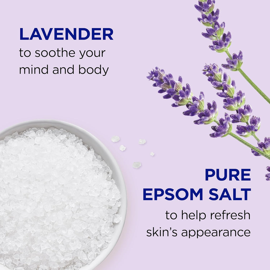 Epsom Salt Soaking Solution and Foaming Bath Combo Pack, Lavender S105323