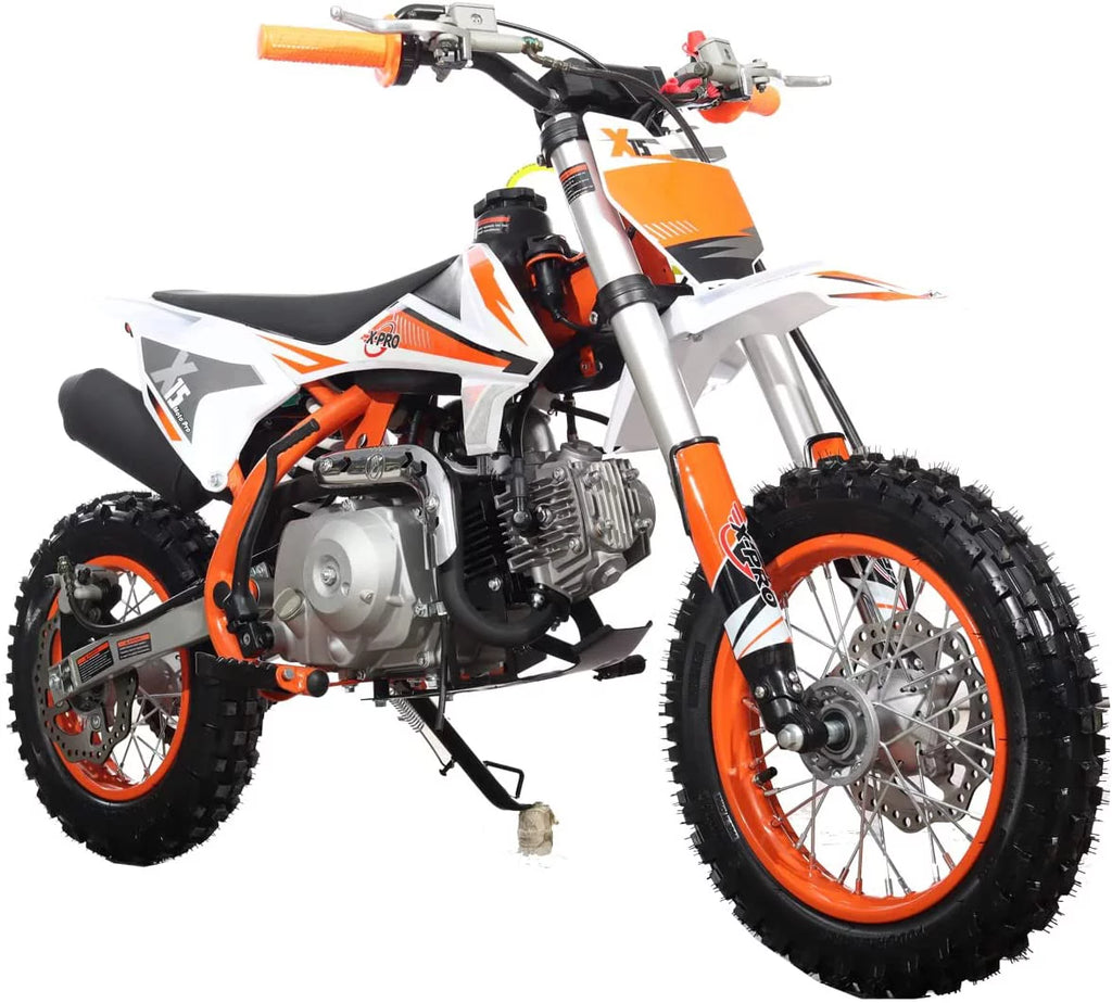110cc Dirt Bike, Semi-Automatic Kick Start, 12"/10" Wheels L8024