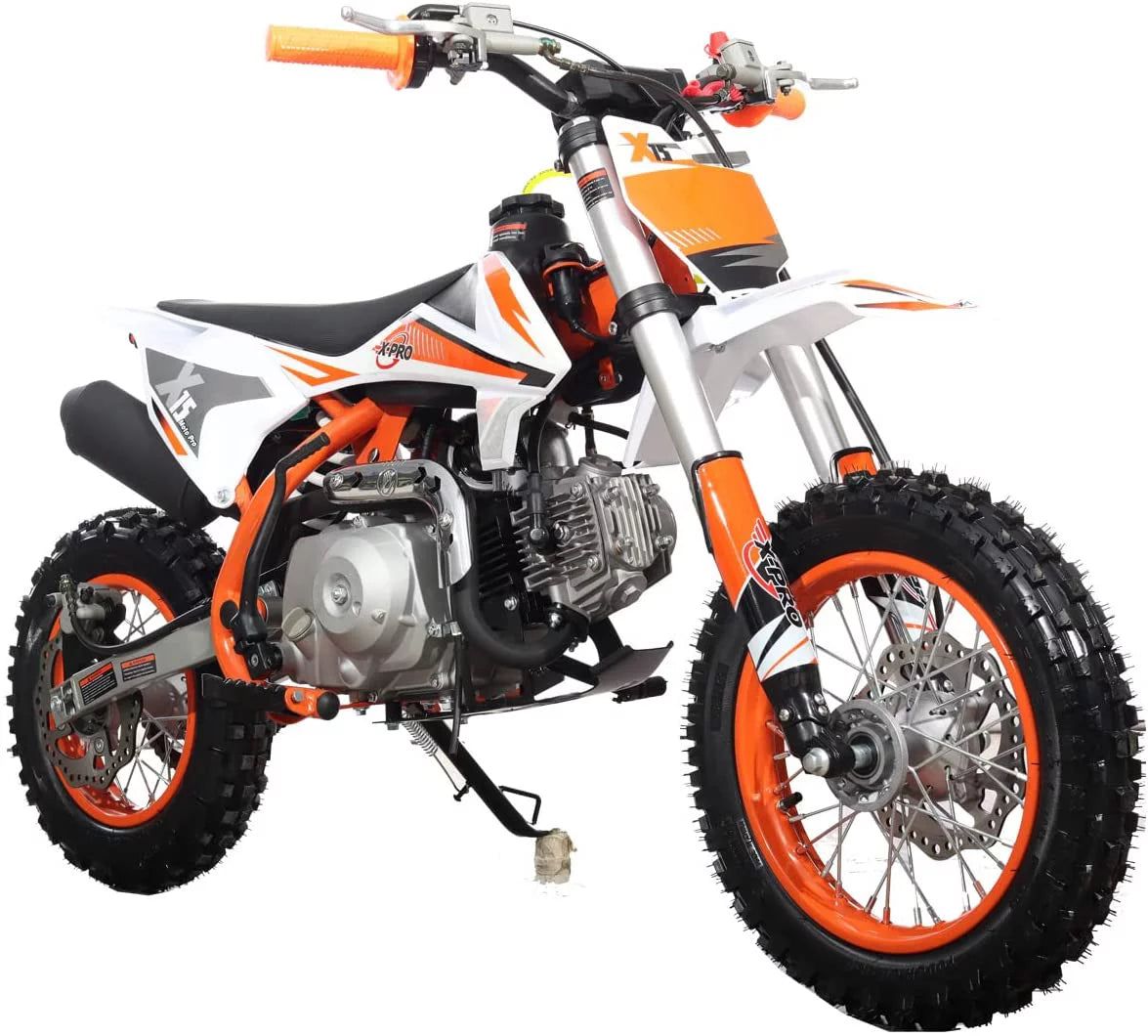 110cc Dirt Bike, Semi-Automatic Kick Start, 12"/10" Wheels L8024
